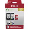 Canon Cartuccia d'inchiostro Canon PG-575/CL-576 Value pack Nero/Ciano/Magenta/Giallo 2pz [5438C004]
