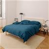 Dalfilo Completo all-in in raso Blu Petrolio