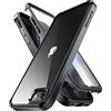 SupCase Custodia a 360 gradi per iPhone SE 2022/2020, in plastica rigida, antiurto, per iPhone 8/iPhone 7 [Edge XT] con protezione schermo (nero)