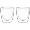 Leonardo DUO 053059 - Set di 2 bicchieri da tè, espresso o doppio, per bevande calde, altezza 7,1 cm, 100 ml, vetro