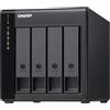 QNAP Box per HD esterno QNAP TL-D400S contenitore di unità archiviazione HDD/SSD Nero, Grigio 2.5/3.5 [TL-D400S]