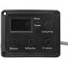 RiToEasysports Preamplificatore Equalizzatore a 3 Bande con Display LCD, Regolazione Precisa, Equalizzatore Preamplificatore per Ukulele, Ottimizzato per Musica Pop, Folk, Rock e Performance in Studio o dal Vivo