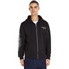 Tommy Jeans Felpa Uomo Regular Entry Zip-Thru con Zip, Nero (Black), XS