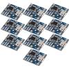 TECNOIOT 10pcs TC4056 1A 5V Lithium Battery Charging Module Mini/Micro USB Interface compatible with TP4056
