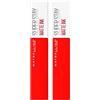 Maybelline 2x Maybelline New York SuperStay Matte Ink Tinta Labbra Rossetto Liquido Colore 320 Individualist