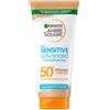 Garnier Ambre Solaire Sensitive Advanced Hypoallergenic Milk SPF50+ lozione di protezione solare per pelli sensibili al sole 175 ml