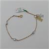 BRACCIALE DA DONNA A MAGLIA CON CIONDOLI FIGLI IN ORO 18KT 3,75 GR. (0015)