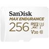 SANDISK - CARDS SanDisk MAX ENDURANCE 256 GB MicroSDXC UHS-I Classe 10