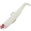 Fiiish Black Minnow 120mm Combo (Rigged and Ready) 25g Red Off Shore Head + White Body by Fiiish