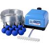 AquaForte - Pompa Ad Aria Set originale Hailea V60, 60L/min a 1,2 m, con 10 Pietre e 50 m 4/6 tubo
