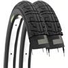 ECOVELO' 2 COPERTONI 12 1/2 X 1.75 2 1/4 PNEUMATICI STRADALI NERI BICICLETTA BAMBINO 12"GOMME CITY BIKE MTB