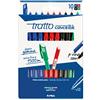 Tratto Busta Tratto Cancellik 8 + 2 colori scuola - 832700, 10 Pezzi