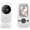 Motorola Nursery VM481: Video Baby Monitor con Unità Genitore Portatile, Microfono ad Sensibilità, Visione Notturna a Infrarossi, Zoom Digitale