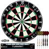 Turnart Bersaglio in Sisal Autorigenerante Con 6 Freccette Professionali - Darts (Solo Bersaglio)