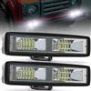 Biqing 48W Faro da Lavoro,6 Barra Luminosa LED Faretto Faro 12V 24V 2000LM Proiettore Fendinebbia Luci Off Road Luci Antinebbia Fari Supplementari per Off Road Moto 4WD SUV ATV UTV Camion