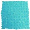 MSV - Tappetino doccia Pebble - PVC 100% senza ftalati - 53 x 53 cm - Blu - Superficie antiscivolo per sicurezza e comfort - Design rispettoso della salute