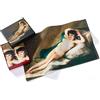 Musearta GT2-FG-MD-V433092 - Set di 2 asciugamani unisex per ospiti con motivo La Maja Desnuda dell'artista Francisco de Goya, in cotone, dimensioni 40 x 60 cm