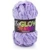 Lion Brand Yarn Filato di ciniglia fosforescente per lavori a maglia, uncinetto e artigianato, viola, 1 confezione