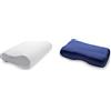 TEMPUR set di cuscini con imbottitura e federa, cuscino Original taglia S con federa in jersey (blu)