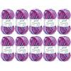 120 Gründl Colore Lana per infeltrire, (Certificato Oeko-Tex ®, 100% Pura Lana Vergine per infeltrire, 50 g / 50 m, Dimensione dell'ago: 8-9, 10 gomitoli á 50 g), Fucsia-Lilla-Azzurro Multicolore