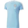 PUMA T-Shirt Manchester City F.C. ftblHeritage T7 da Uomo M Team Light Blue White