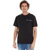 Tommy Hilfiger Tommy Jeans T-shirt Uomo Maniche Corte Linear Chest Scollo Rotondo, Nero (Black), XL
