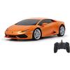 JAMARA Lamborghini Huracán 1:24 2,4 GHz-Licenza Ufficiale, Fino a 1 Ora di Guida a Circa 9 km/h, Dettagli Perfettamente replicati, Lavorazione di Alta qualità, Colore Arancio, 404594