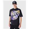 New Era NBA T-Shirt Oversize Los Angeles Lakers Nero Uomo