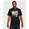 Nike T-shirt da basket Max90 Nero Uomo