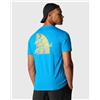 The North Face T-Shirt Foundations Tracks Graphic Blu Uomo