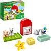 LEGO Duplo Town Farm Animal Care 10949 Imaginative Build-and-Play Toy for Toddlers; Buildable Farm Playset with 4 Animal Figures a Duck Toy, Cat Figure, Pig Toy and Sheep Toy, New 2021 (11 pezzi)