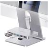 PULWTOP Hub USB C per iMac M1/M3/M4, accessori iMac 6 in 1 con USB C 3.2 Gen 2, USB A 3.2 Gen 2, SD&TF, 2*USB 2.0, adattatore USB C per iMac 24 pollici 2021/2023/2024 e Studio Display 27