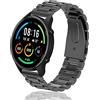 ToVioc Metallo Cinturino per Xiaomi Watch S3 / 2 Pro / S2 / S1 Pro / S1 Active Cinturino Acciaio Inossidabile Cinturini 22mm per Amazfit Balance/Cheetah Pro/Amazfit Bip 5 /Pop 3S - Nero