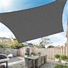 Duerer Vela Ombreggiante Rettangolare 3x4m Tenda a Vela Protezione UV 95%, 185GSM Densità Vela Parasole All'aperto per Giardino, Patio, Pergola, Cortile-Antracite