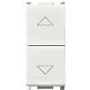 VIMAR Pulsante Doppio Tasto Saliscendi 1P+1P 16A Bianco Compatibile Vimar Plana