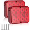 SPARKMOTO Fanali LED Posteriori Per Rimorchio 12V - Faro Fendinebbia Per Trattore Agricolo, Universale, Omologato ECE