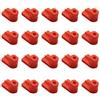 Create idea 20 pezzi 24449408 1404969 viti di montaggio per dadi di fissaggio paraurti ad aletta, fermi in plastica rossa