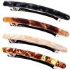 FSMILING 4 Pezzi Barrette Francese Di Capelli Fermaglio Mollette Capelli Donna Eleganti Fermagli Per Capelli Automatici Per Donna Ragazze Per Capelli Sottili Accessori Per Capelli Da Donna