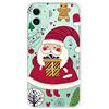 YaMiDe Custodia per Samsung A51, 【con una protezione per lo schermo】, progettata per Natale, Custodia in TPU trasparente ultra sottile ， Natalizio Custodie, Babbo Natale