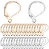 SUNNYCLUE 1 scatola 60 pezzi Placcato Oro Reale 18k e 925 risultati di Orecchini A Leva Placcati In Argento Sterling Ganci Posteriori A Leva Frech Leverback Earwires Gancio per Orecchini A Leva per Cr