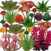 QUOZUO Piante Grasse Artificiali, 22 Piante Verdi Finte Colorate, Mini Piante Grasse Artificiali per Fai da Te, Artigianale, per la Casa, Giardino Floreale a Parete, Ufficio, Decorazione (Non in Vaso)