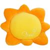 OUKEYI Cuscino da pavimento a forma di sole a forma di nuvola, cuscino per sedia, grazioso cuscino da sole, in peluche, per la decorazione della casa, per bambini, ragazze e donne (giallo)