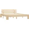 Gecheer Struttura Letto,Giroletto,Telaio Letto,Matrimoniale,Moderno,in Legno di Pino,Chiaro,160x200 cm,Letto Matrimoniale 160x200 cm,Letto Moderno,Letto in Legno,Letto Bianco,Letto con Doghe