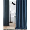 ROOM99 Tenda con occhielli, 140 x 280 cm, larghezza x altezza, oscurante, per soggiorno, camera da letto, blu scuro, 1 pezzo