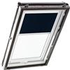 Roto Tenda Oscurante Originale Roto ZRV - Guide di Scorrimento Laterali Bianco - per Finestre da Tetto delle Serie R4/R7 e Classic 43/73 - Dimensioni 054/078 | 05/07 - Colore del Tessuto Blu
