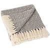 DII Rustic Farmhouse Cotone Diamante Coperta con Frange per Poltrona, Divano, Picnic, Campeggio, Spiaggia, e l' Uso Quotidiano, 127 x 152,4 cm - Doppio Diamante Minerale Diamante Doppio Mineral