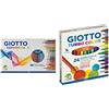 Giotto Supermina - Astuccio da 36 Matite a Pastello Colorate, 3.8mm & TURBO COLOR Ast. 24 pennarelli