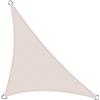 Cool Area Tenda a Vela Triangolare 3.6x3.6x3.6m HDPE,Vela ombreggiante parasole Traspirante Protezione Raggi UV per Giardino Esterno terrazza, Beige