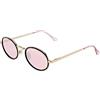 CLANDESTINE - Occhiali da Sole Ovo 17 Gold Matte Habana Rose - Lenti in Nylon Rosa e Montatura in Acciaio - Occhiali da Sole Unisex - Smart Vision Technology - Più Nitidezza e Meno Riflessi