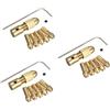 jojofuny 3 Pz pinza in ottone morsetto clamp punte trapano trapanarella drill pinza chazon zanca trapatar pinza utensile rotante trapano elettrico Mandrino Porta trapano ruotare